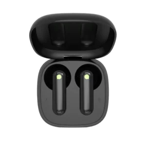 écouteurs de traduction instantanée noirs