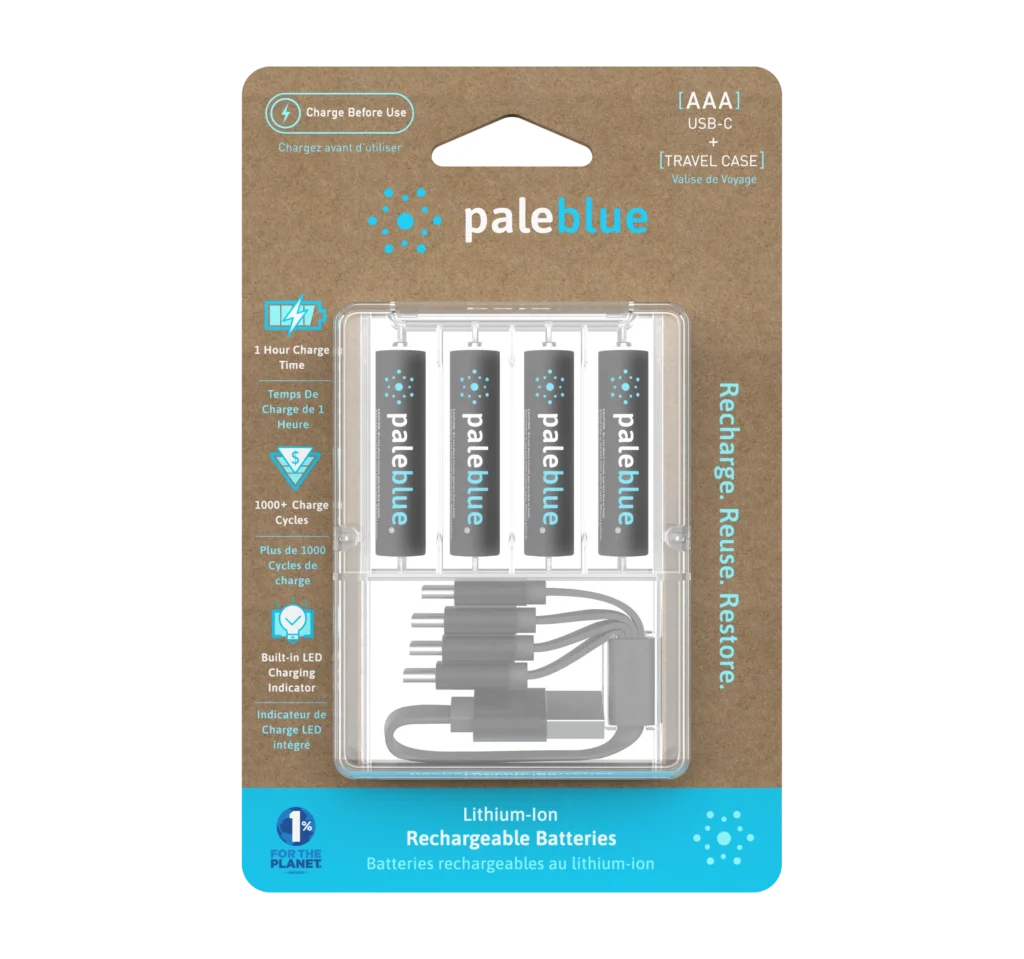 Pale Blue - Piles Rechargeables USB - HUBY