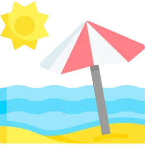 drap de plage anti-vent waatea